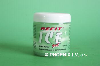 Refit Ice masážní gel s eukalyp. + menthol.230ml