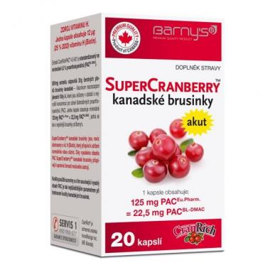 Barnys SuperCranberry kanadské brusinky 20 kapslí 