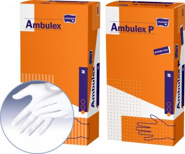 Ambulex rukavice latexové jemně pudrované XL 100ks