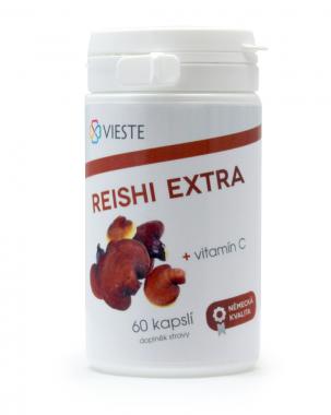 Vieste Reishi extra s vitaminem C 60 kapslí 