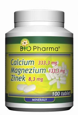 Calcium + Magnesium + Zinek 100 tablet + 50 Bio-Pharma