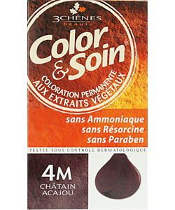 Barva a Péče COLOR & SOIN 4M - Mahagonová hnědá 135ml
