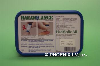 Lancety 2704 + /100 ks Haemolance - dětské (modré)