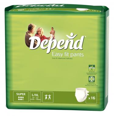 Inkontinenční kalhotky abs.DEPEND Easy Fit Super S/M /18ks