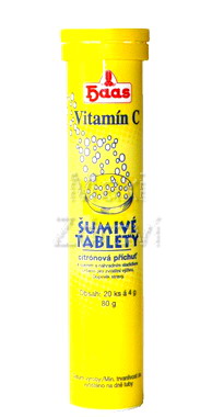 HAAS Vitamín C tbl.eff.20x60mg citron