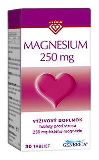 Magnesium 250mg 30 tablet Generica