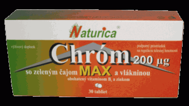 NATURICA Chrom MAX se zel.čajem + vlákninou 30 tablet 
