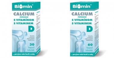 CALCIUM S VIT. D 30 kapslí Biomin