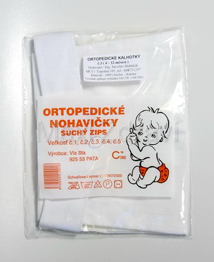 Kalhotky ortopedické kojenecké velikost č.1 suchý zip