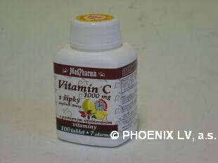 MedPharma Vitamín C 1000mg s šípky 107 tablet prod.úč