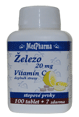 MedPharma Železo 20mg + vitamín C 37 tablet 