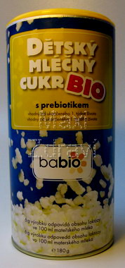 BABIO dětský biocukr mléčný 180g