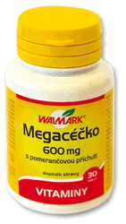 Walmark Megacéčko 100 tablet vitamín C 600mg pomeranč.př.