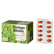 Ginkgo Biloba 40 60 kapslí (Dr.Müller)