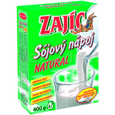 Sójový nápoj - Zajíc natural 400g-krabička