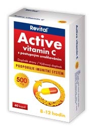 Revital Active vitamin C 500mg 60 kapslí 