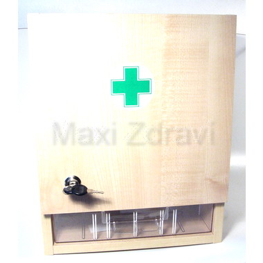 Lékárnička - nástěnná dřevěná 40x32x17 -prázdná