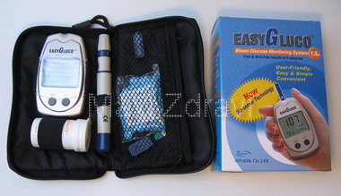 Glukometr EasyGluco s 25ks test.proužků + 25 lancet