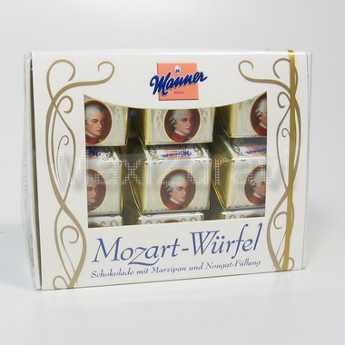 Manner Mozart-Würfel 120g Čokol.s marcip.a nugátem