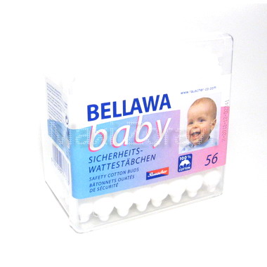 Vatové tyčinky Bellawa pro kojence 56ks